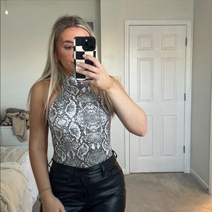 Snakeskin bodysuit